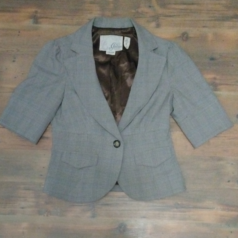 Guess Light Gray Women's Blazer